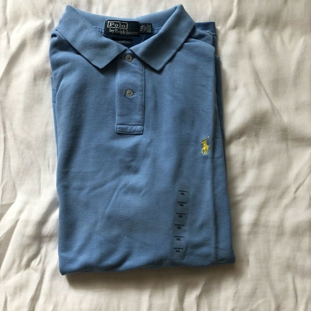 NEW Polo Ralph Lauren Men's Blue Cotton Shirt 2XL